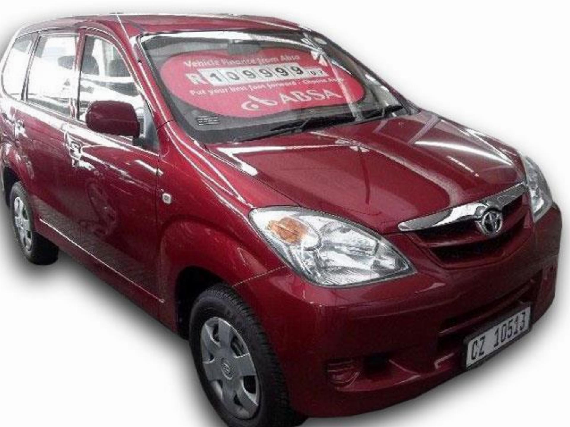 Used Toyota Avanza 1.5 SX 2007 on auction with a price of R 120,000. Toyota Avanza 1.5 SX