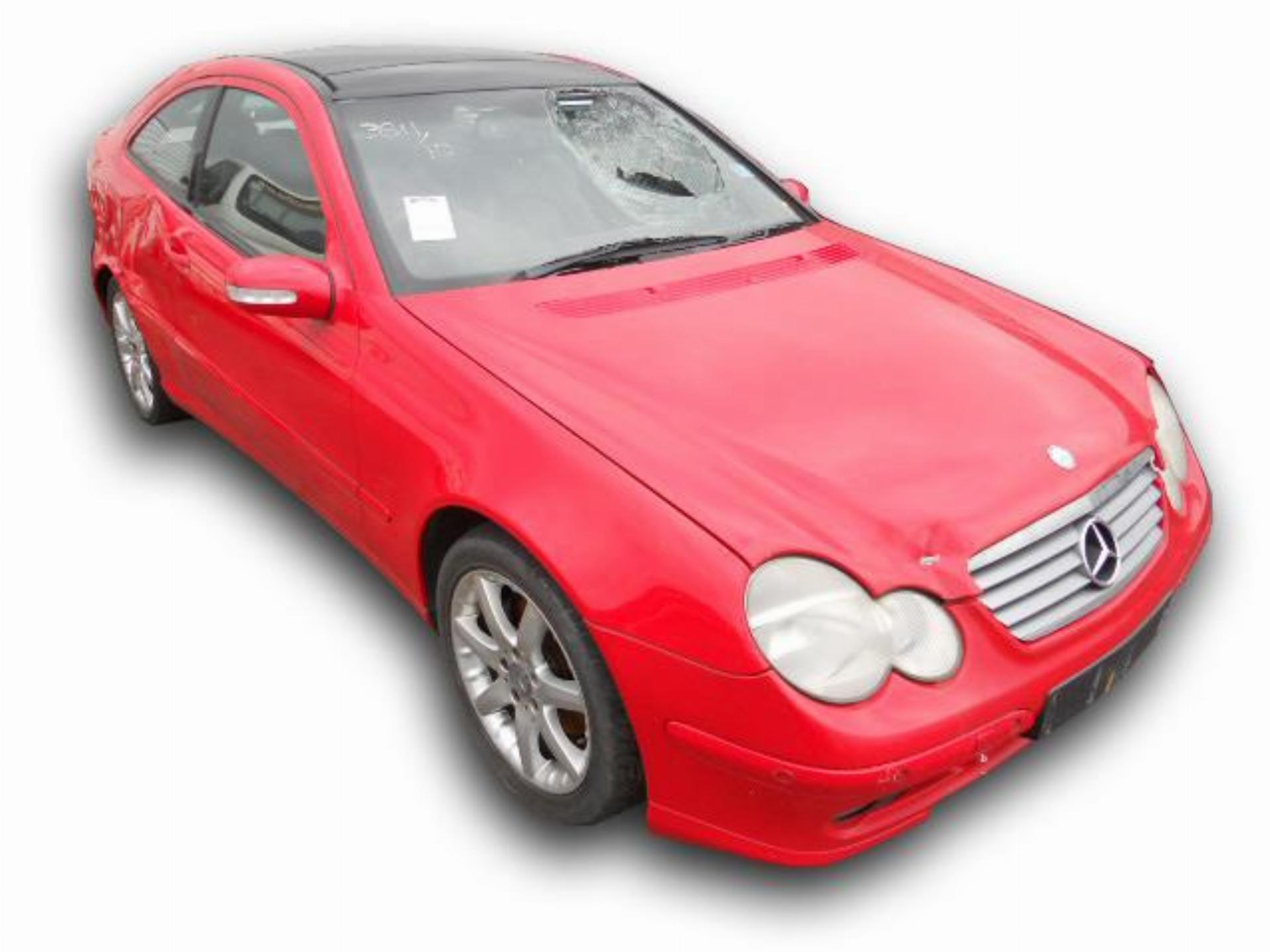 Repossessed Mercedes Benz 230 C K 2002 on auction with a price of R 92,100. Mercedes Benz 230 C K