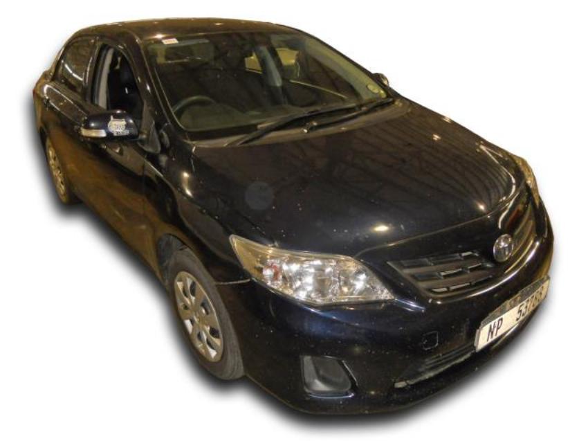 Repossessed Toyota Corolla 1 3 Professional 2011 On Auction Mc26958