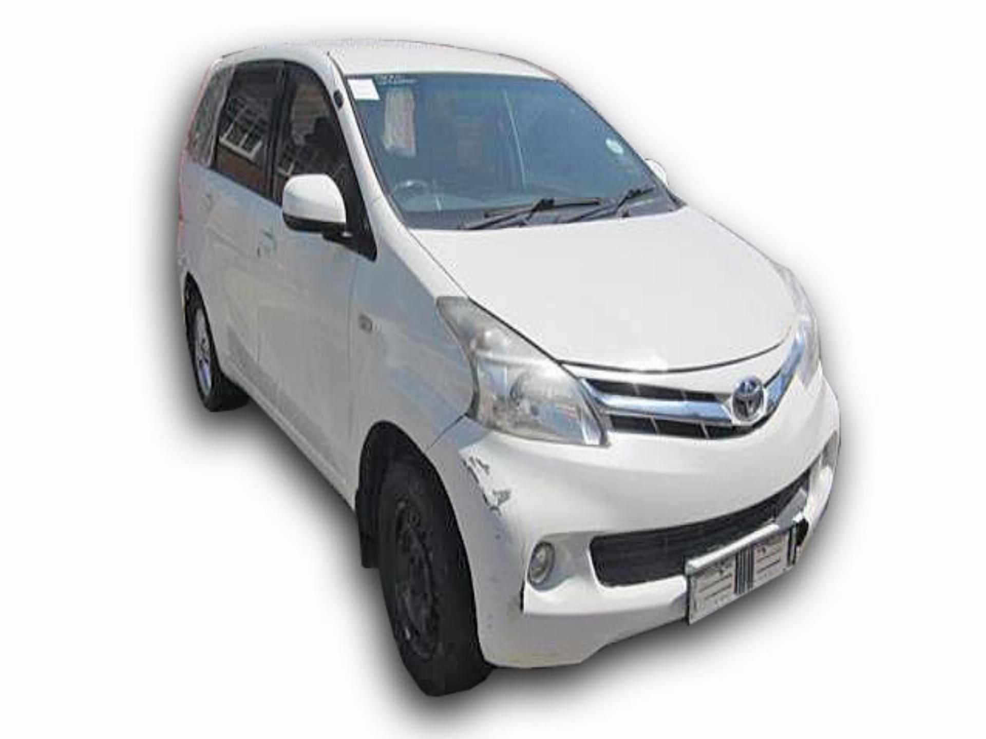 Repossessed Toyota Avanza 1.5 TX 2015 on auction with a price of R 181,500. Toyota Avanza 1.5 TX