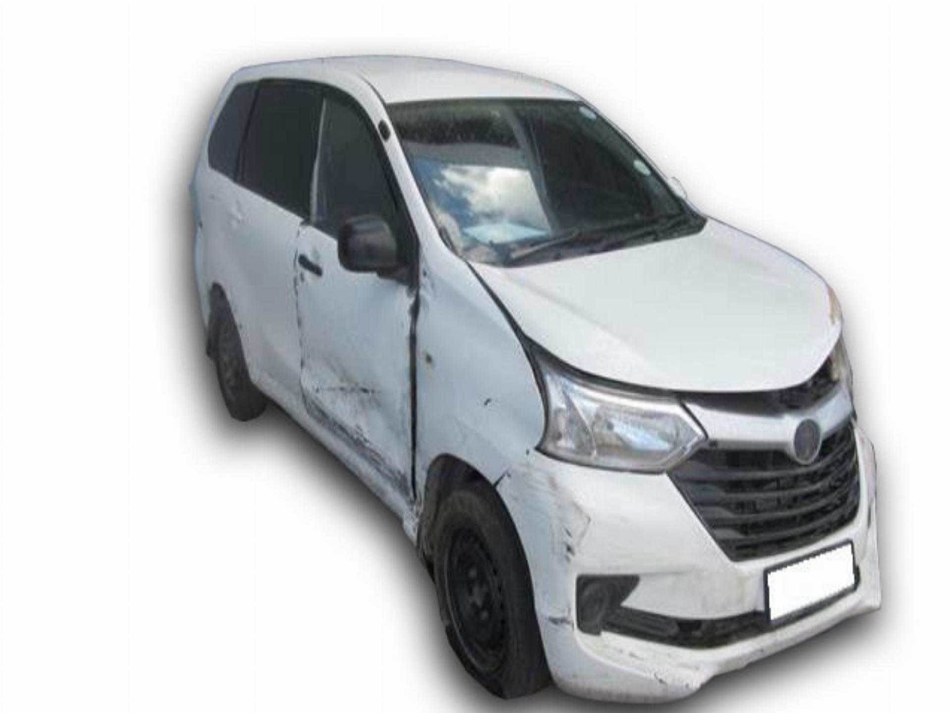 Repossessed Toyota Avanza 1.5 SX 2016 on auction with a price of R 183,700. Toyota Avanza 1.5 SX