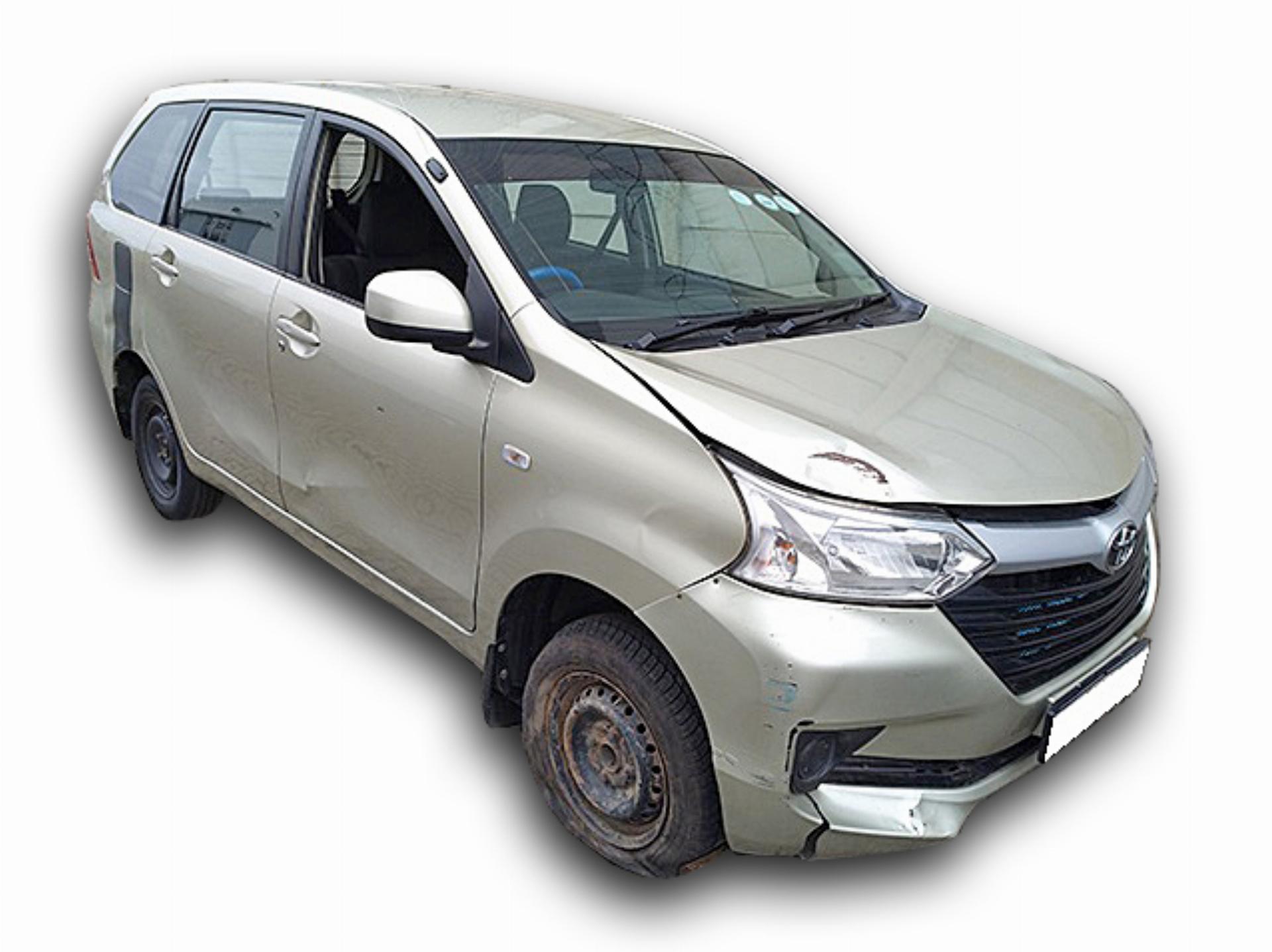 Repossessed Toyota Avanza 1.5 SX 2016 on auction with a price of R 169,400. Toyota Avanza 1.5 SX