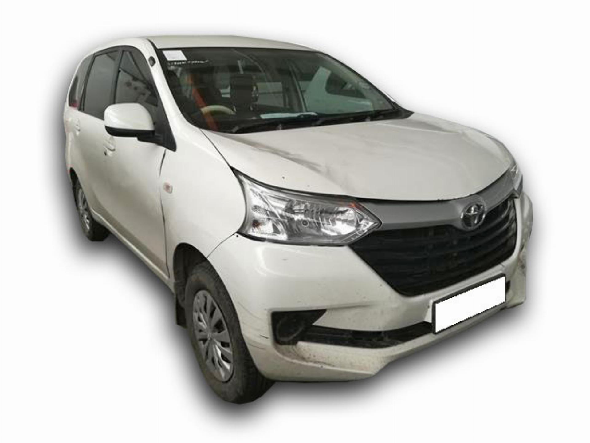 Repossessed Toyota Avanza 1.5 SX 2017 on auction with a price of R 183,300. Toyota Avanza 1.5 SX