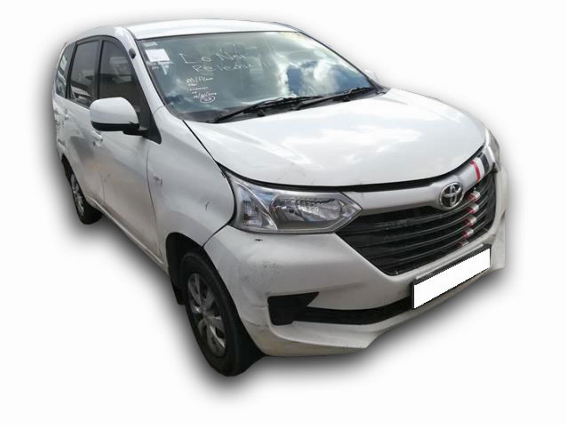 Repossessed Toyota Avanza 1.3SX 2017 on auction with a price of R 178,300. Toyota Avanza 1.3SX