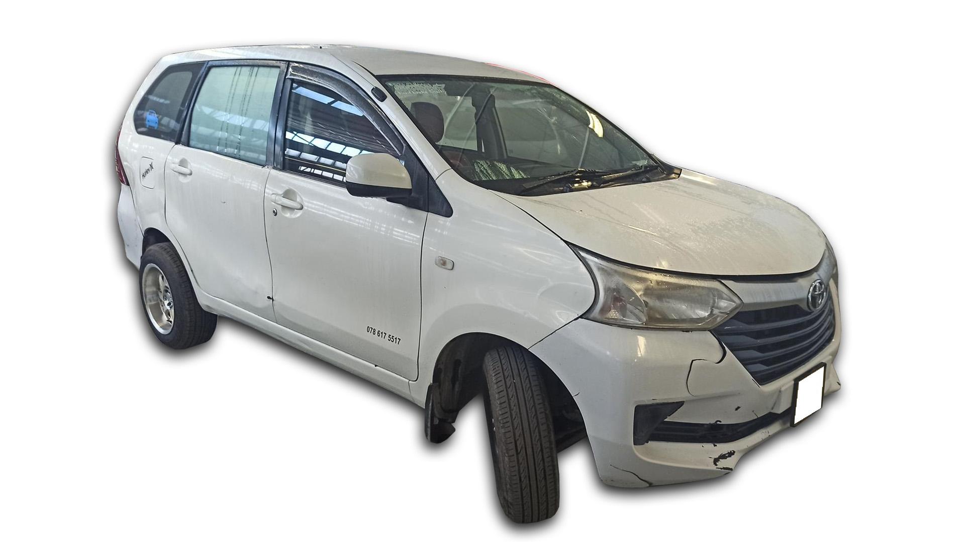 Repossessed Toyota Avanza 1.3 SX 2016 on auction with a price of R 153,700. Toyota Avanza 1.3 SX