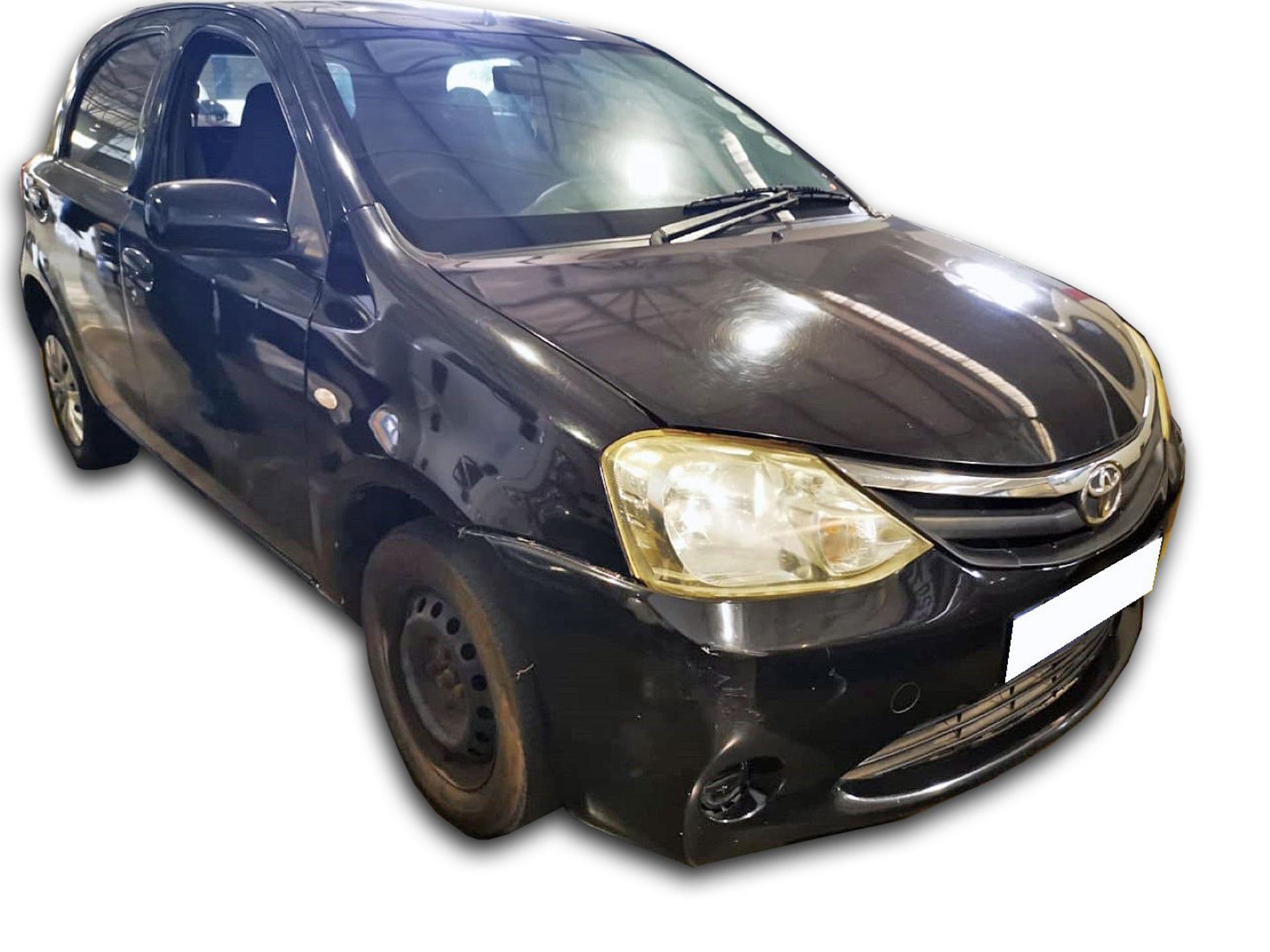 Repossessed Toyota Etios 1.5 XI 5DR 2012 on auction with a price of R 75,900. Toyota Etios 1.5 XI 5DR