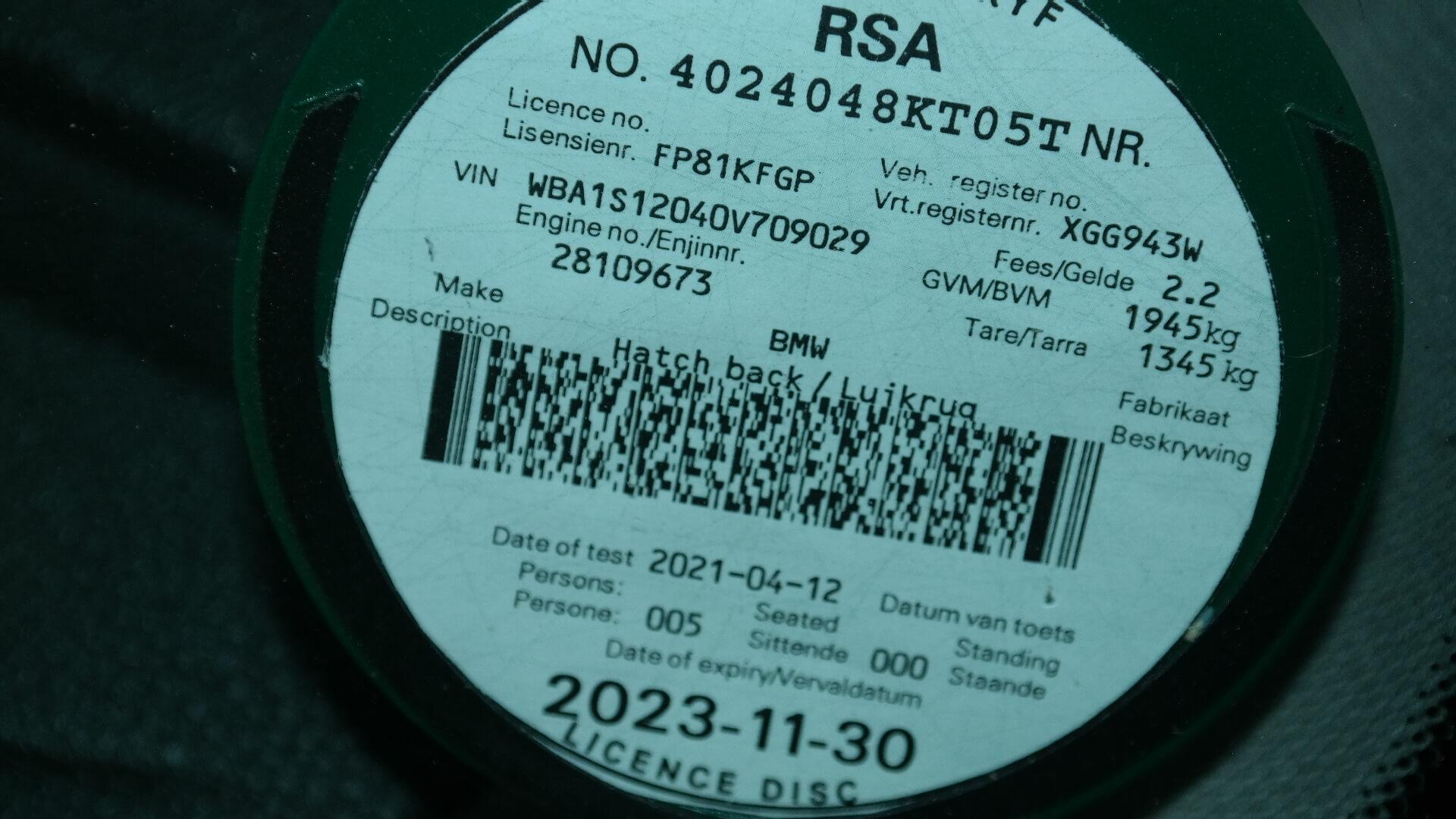 Repossessed BMW 1 Series 120I 5DR A/T (F20) 2017 on auction with a price of R 264,900. BMW 1 Series 120I 5DR A/T (F20)