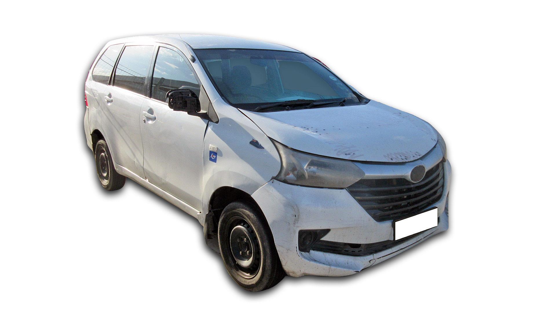 Repossessed Toyota Avanza 1.5 SX 2016 on auction with a price of R 147,500. Toyota Avanza 1.5 SX