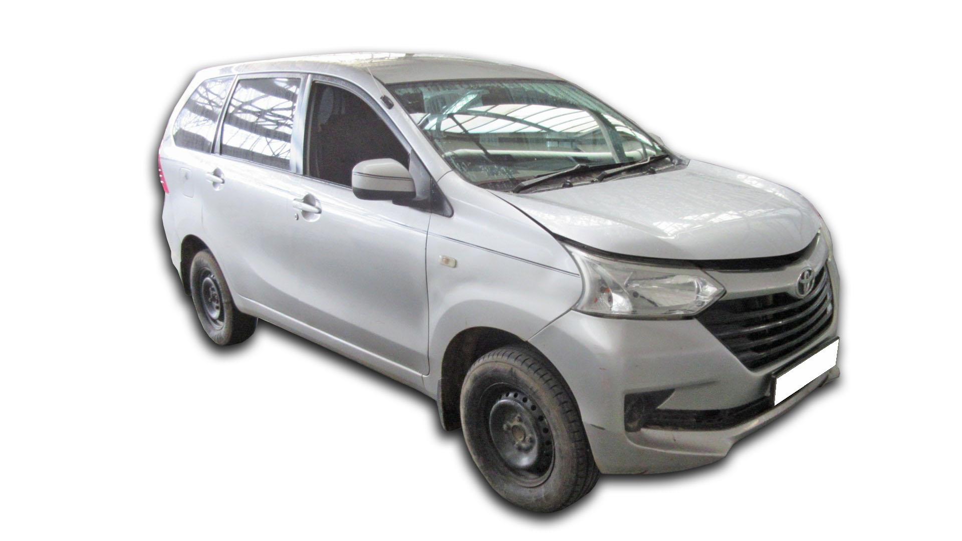 Repossessed Toyota Avanza 1.5 SX 2016 on auction with a price of R 150,500. Toyota Avanza 1.5 SX