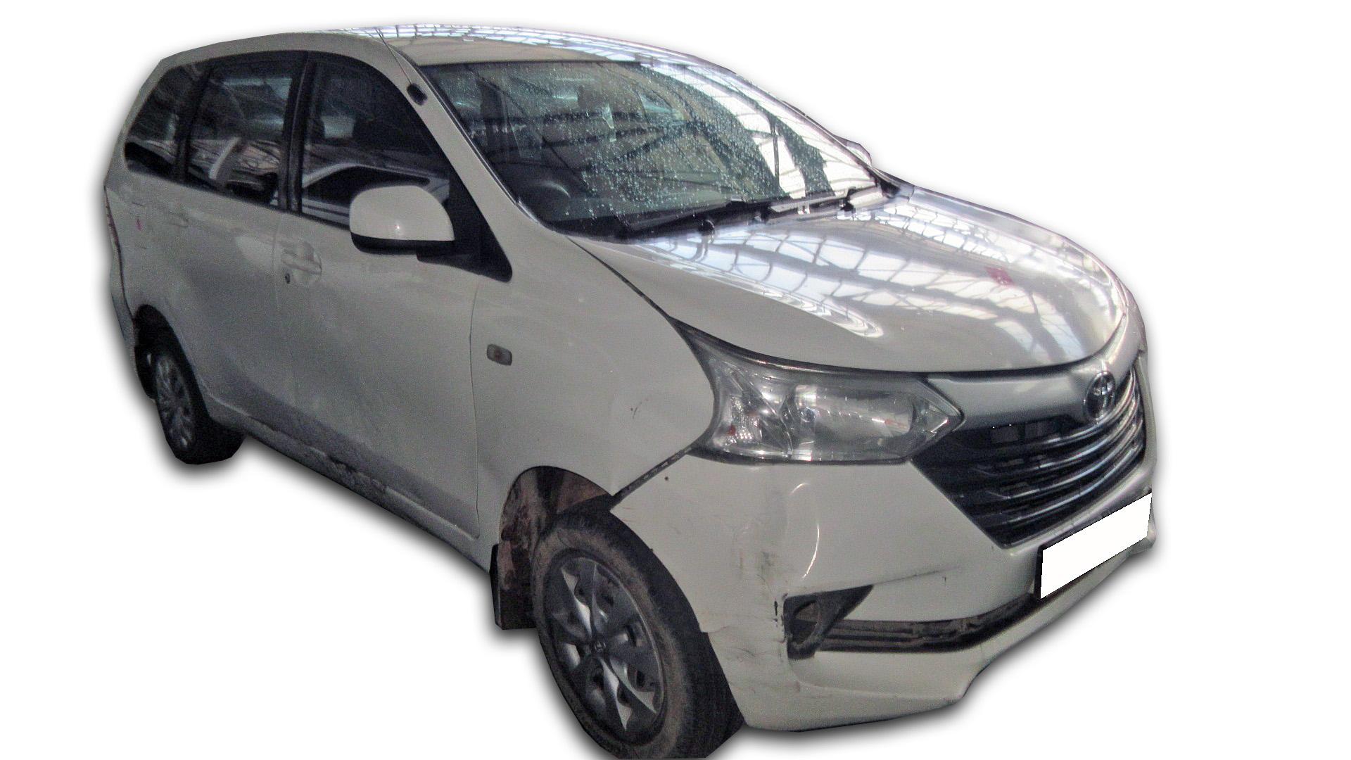 Repossessed Toyota Avanza 1.3 SX 2017 on auction with a price of R 163,100. Toyota Avanza 1.3 SX