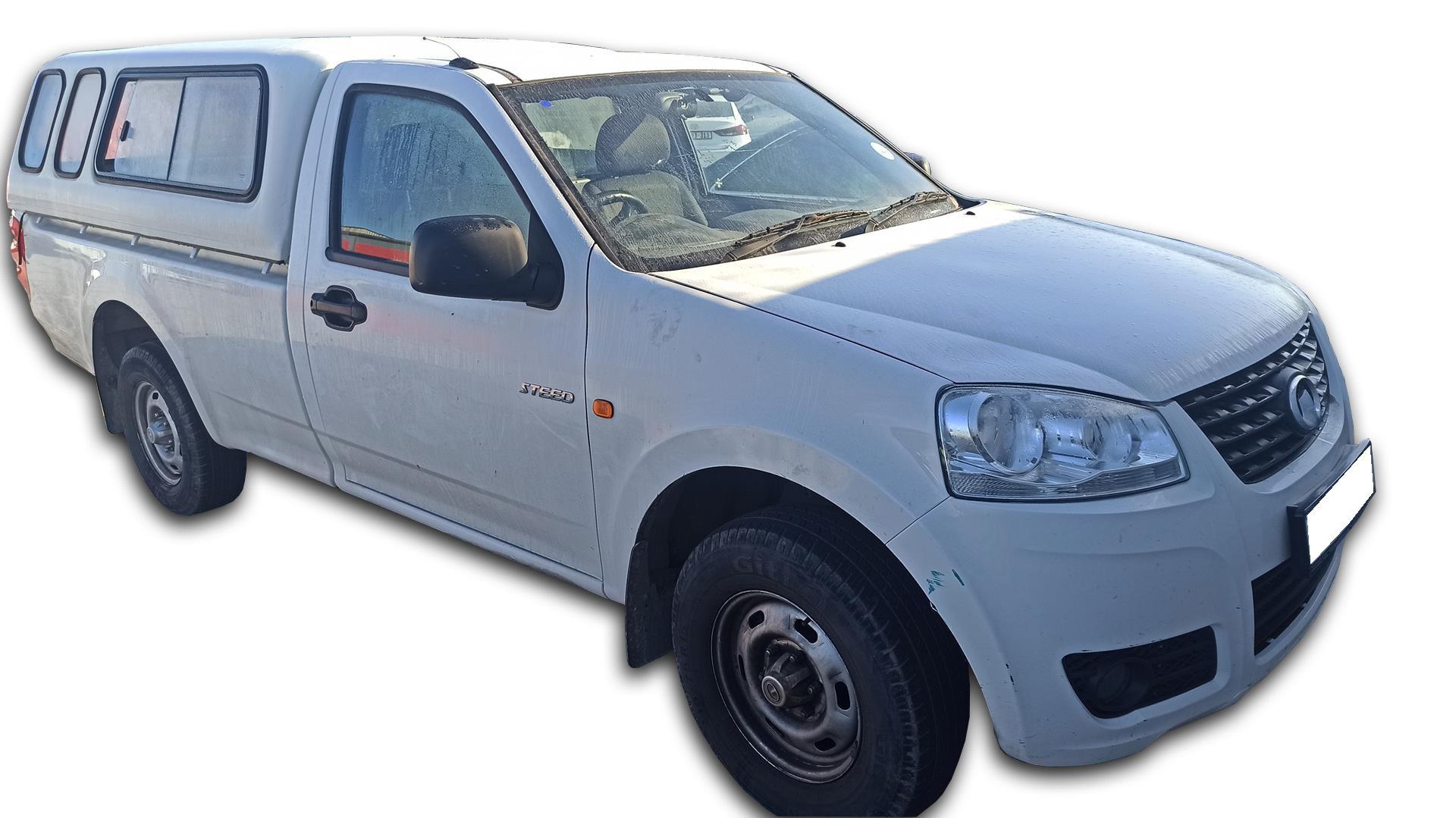 Repossessed GWM Steed 5 2.2 Mpi Wrkhse PU 2018 on auction with a price of R 96,200. GWM Steed 5 2.2 Mpi Wrkhse PU